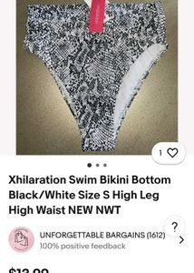 xhilaration Snakeskin Print Bikini Bottoms