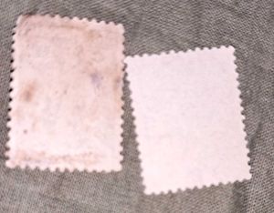 2 Vintage Portuguese India Postage Stamps