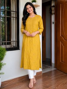Elegant Mustard Yellow Kurta