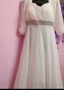 Elegant White Long Dress