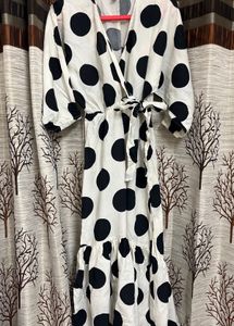 H&amp;M Chic Polka Dot Wrap Dress