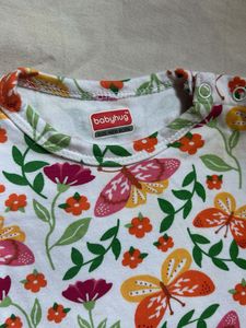 Baby Girls Butterfly Print Bodysuit