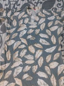 Stylish Leaf Print Kurta