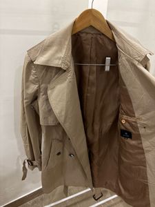 AYA MORIE CLASSIC BEIGE DRAPED TRENCH COAT