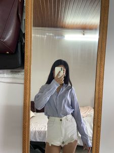 Allen Solly Classic Blue Striped Button-Down Shirt
