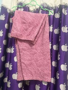 Pink Floral Kurta set