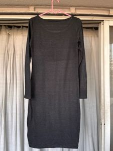 H&amp;M Gray Long Sleeve Dress