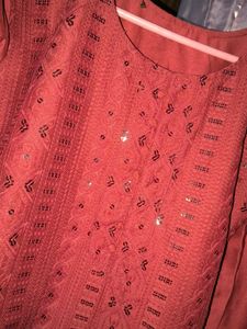Beautiful Maroon Kurta