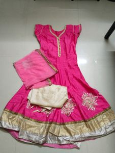Pink Anarkali Dress