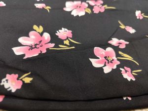 Floral Print Dress with Belt