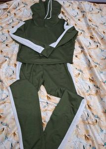 Olive Green Hoodie &amp; Jogger Set