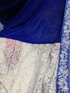 Royal Blue Embellished Saree🦋💙