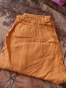 Elegant Orange Embroidered Kurta