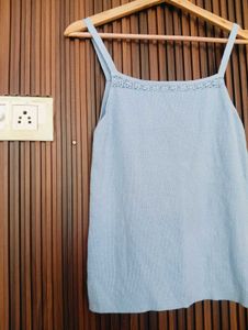 Light Blue Spaghetti Strap Top