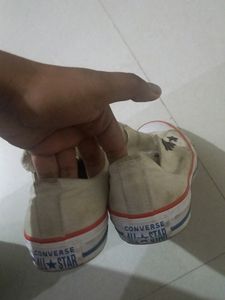 Converse White Canvas Shoes