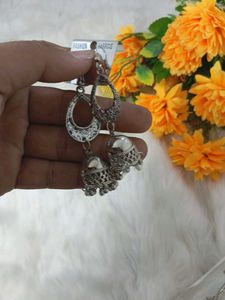 multi designer antic  lock silk handmade earrings