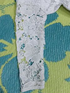 Elegant White Lace Top