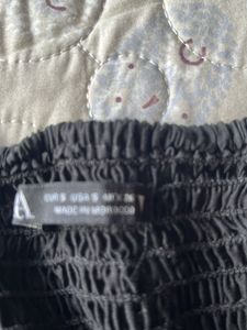 Black Ruched Corset Top size US Small