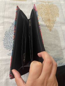 Multicolor Printed Clutch Wallet – Boho Style