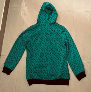 Green Printed Sweater Women