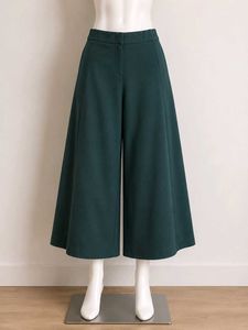 ✨Elegant Wide-Leg Cropped Trousers