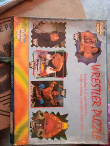 Vintage WWF Wrestler Puzzle old is gold manufactur