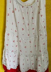 White Full Skirt ( Rarely Used)