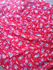 Cute Red Cartoon Print tent house cover