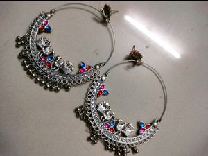 Light Weight Oxidised Chandbali