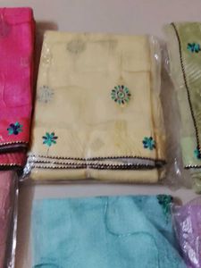 shinning net saree with blouse