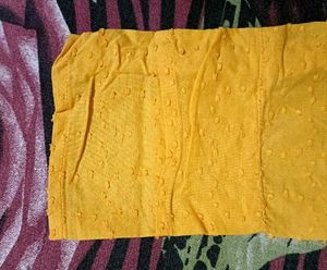 Mustard Cotton Kurta