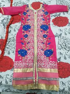 Pink Embroidered Salwar Kameez