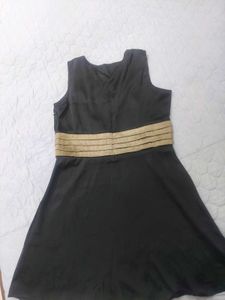 Elegant Black &amp; Gold Dress