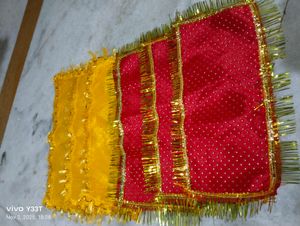 red and yellow Bhagwan Ji chunri