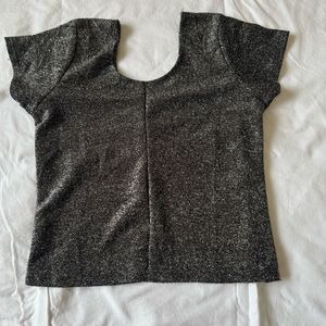 Sparkly Black Blouse