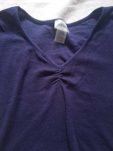 Navy Blue V-Neck T-Shirt