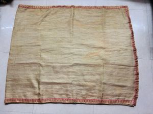 Elegant Gold Saree with Pink Border