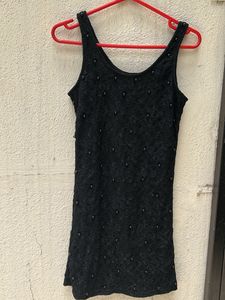 black lace party dress