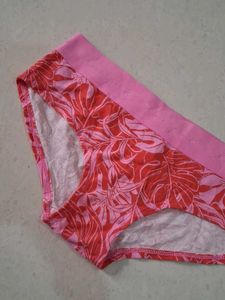 S Floral Print Pink Briefs