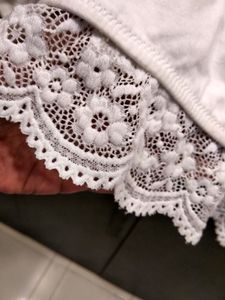 White Lace Trim Bralette