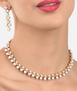 Pearl Choker &amp; Earrings (Set)