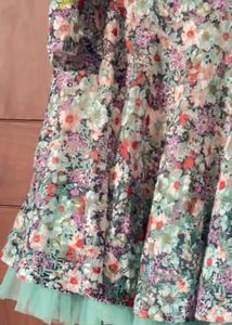 Charming Floral Print Mini Dress
