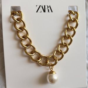 Limited Edition Zara Huge Pearl Pendant Necklace