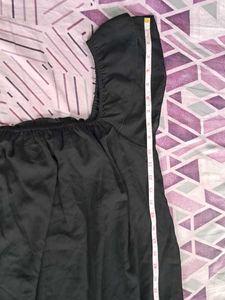 Ruffled Black Blouse
