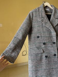 Plaid Trench Coat