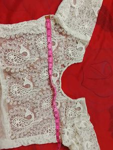 White Chikenkari Kurti