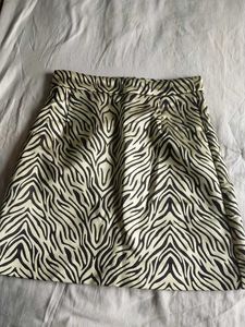 Stylish Zebra Print Mini Skirt