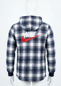 Nike Supreme Men's Plaid Hooded Flannel Jacket