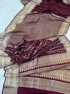 pure silk Banarasi without blouse