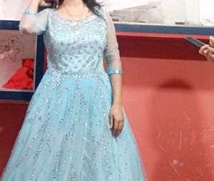 Stunning Blue Embellished Gown